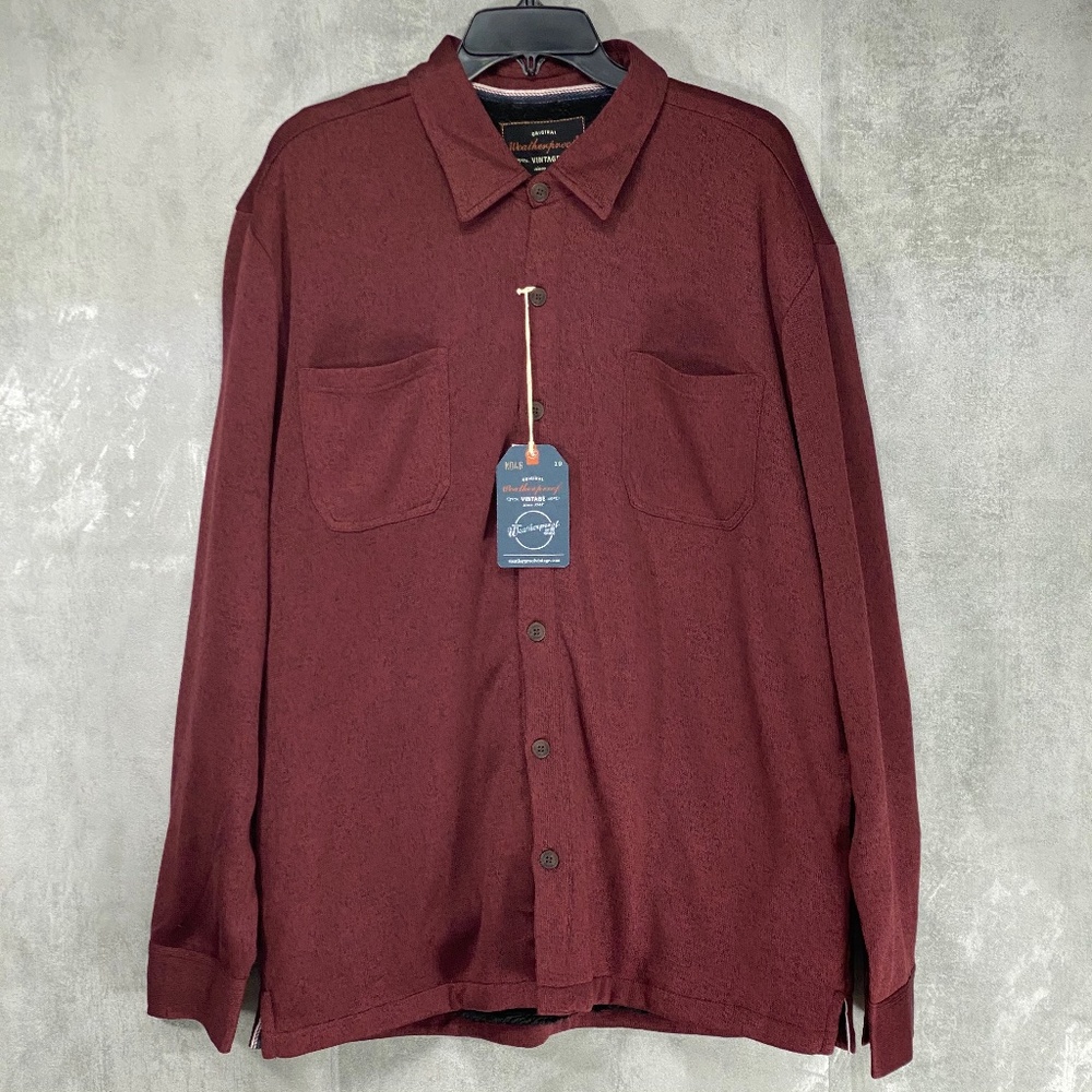 weatherproof Red Mahogany Faux Shearling Lined But